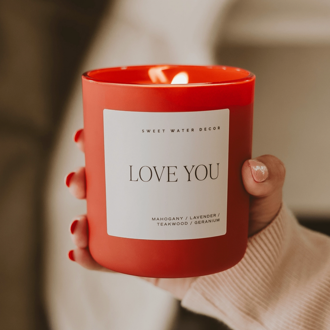 "Love You" Candle