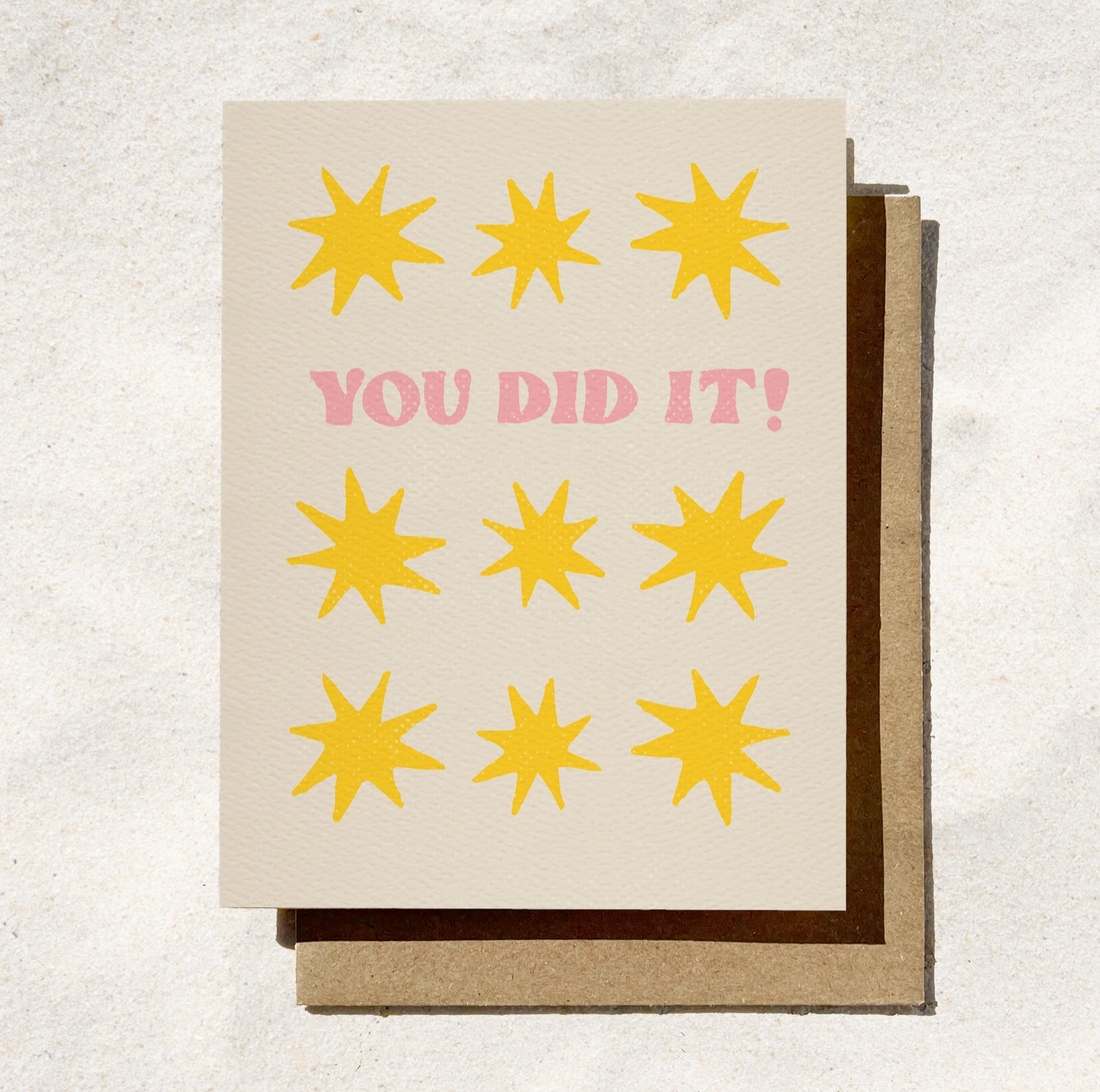 "You Did It" Star Card