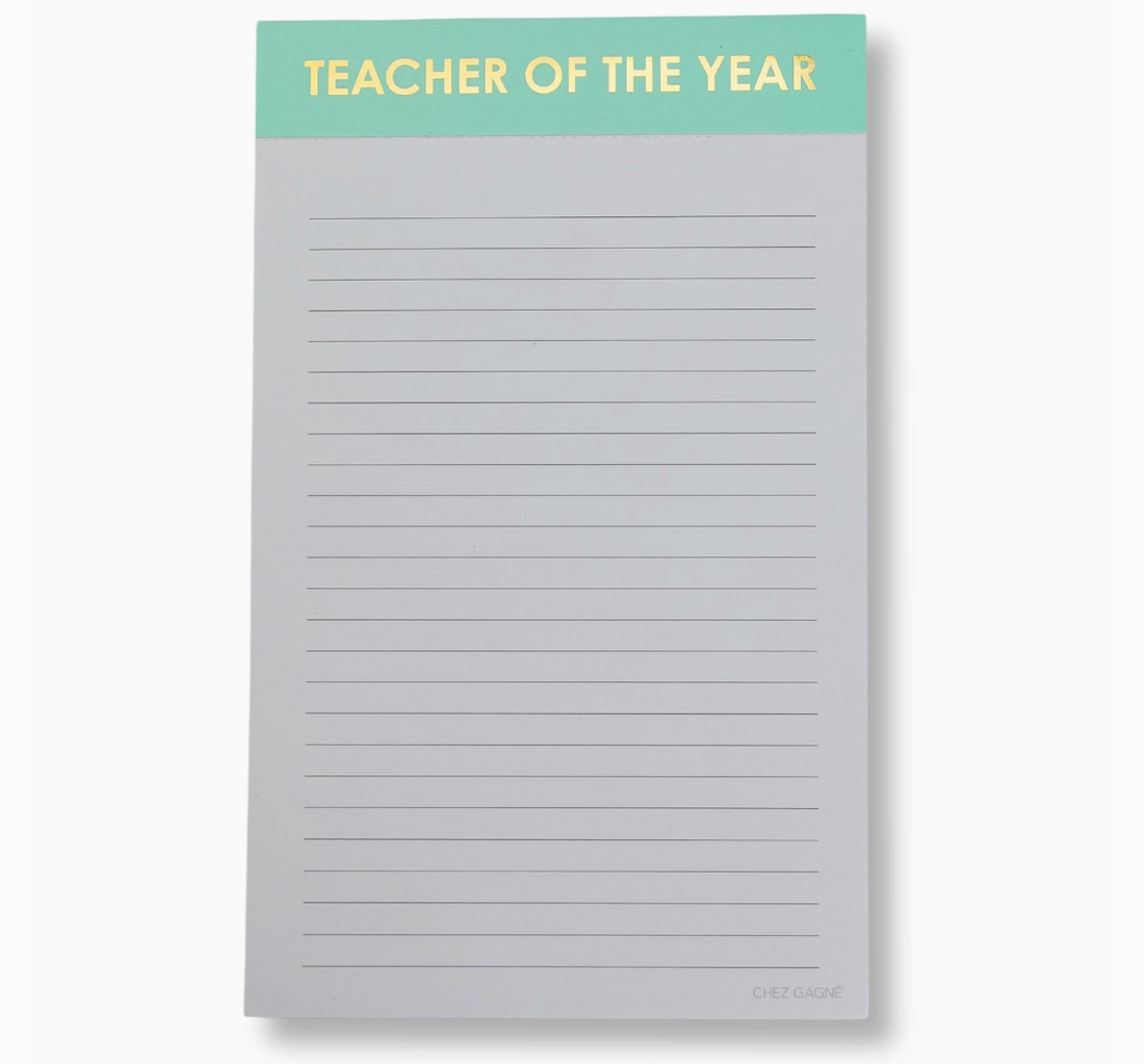 "Teacher of the Year" Notepad