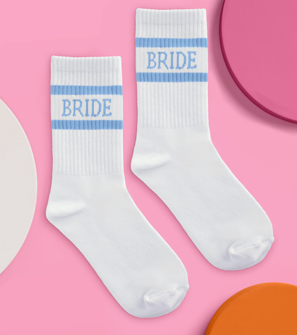 Something Blue "Bride" Socks