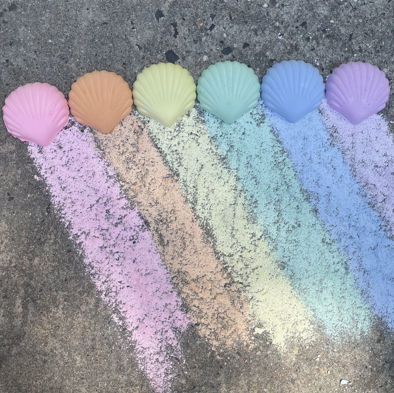 Seashell Sidewalk Chalk (Set of 2)