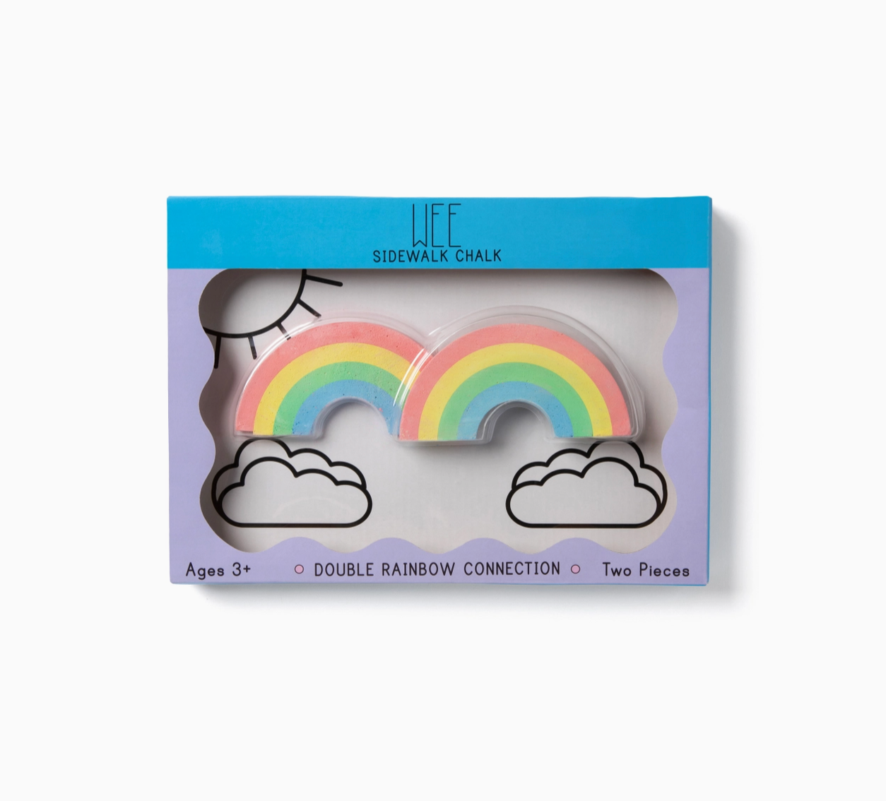 Double Rainbow Sidewalk Chalk