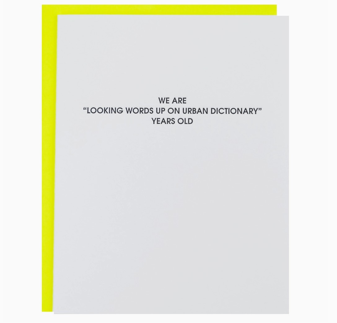 "Urban Dictionary" Card