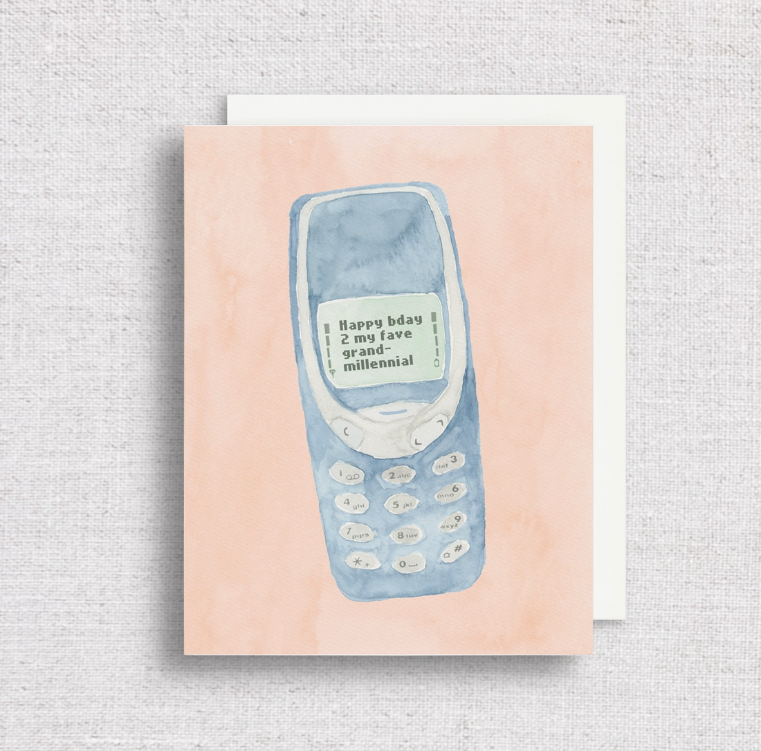 Grandmillennial Birthday Greeting Card