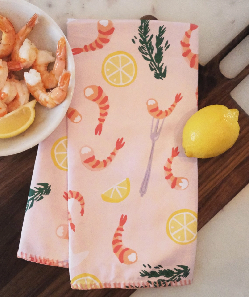 Shrimp Cocktail Tea Towel