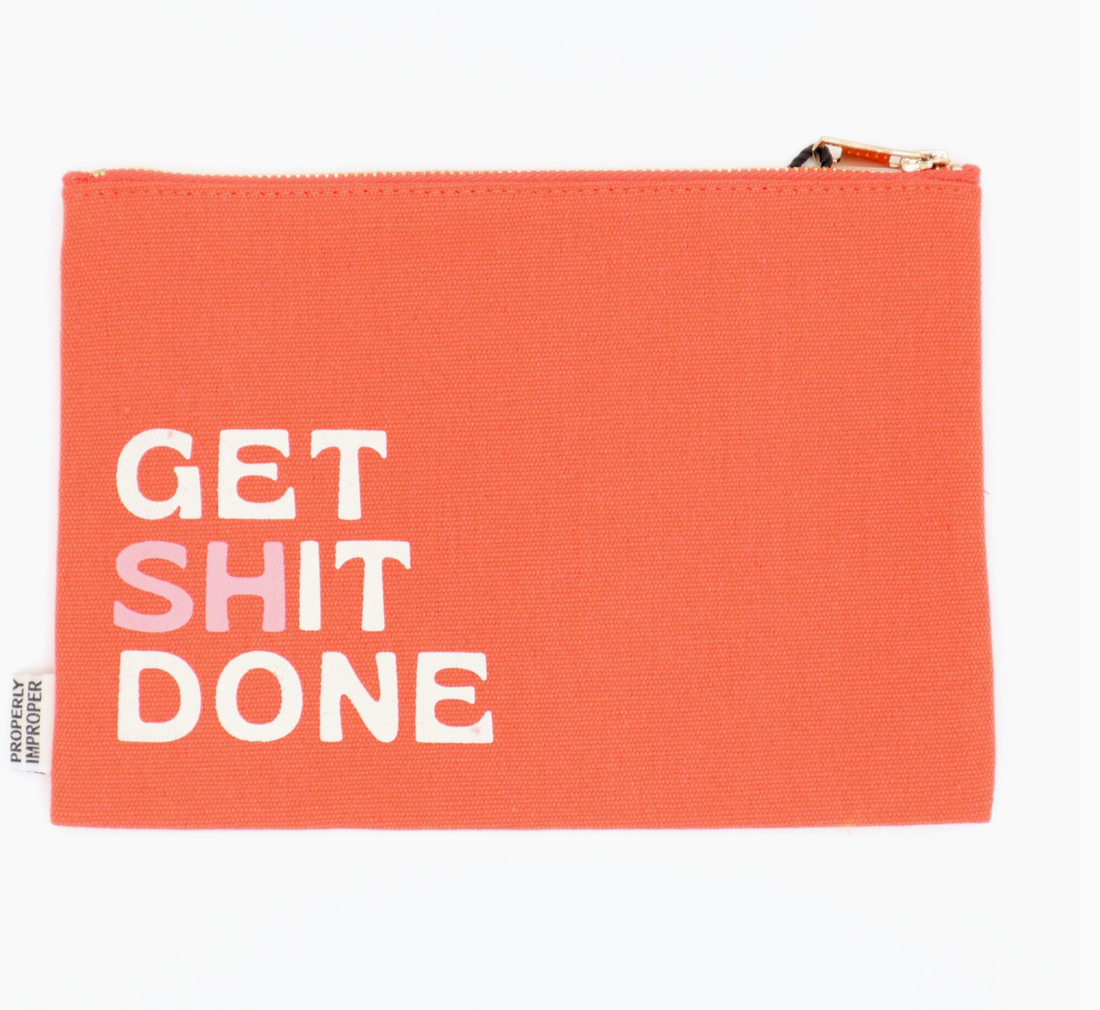 Get Shit Done Canvas Pouch