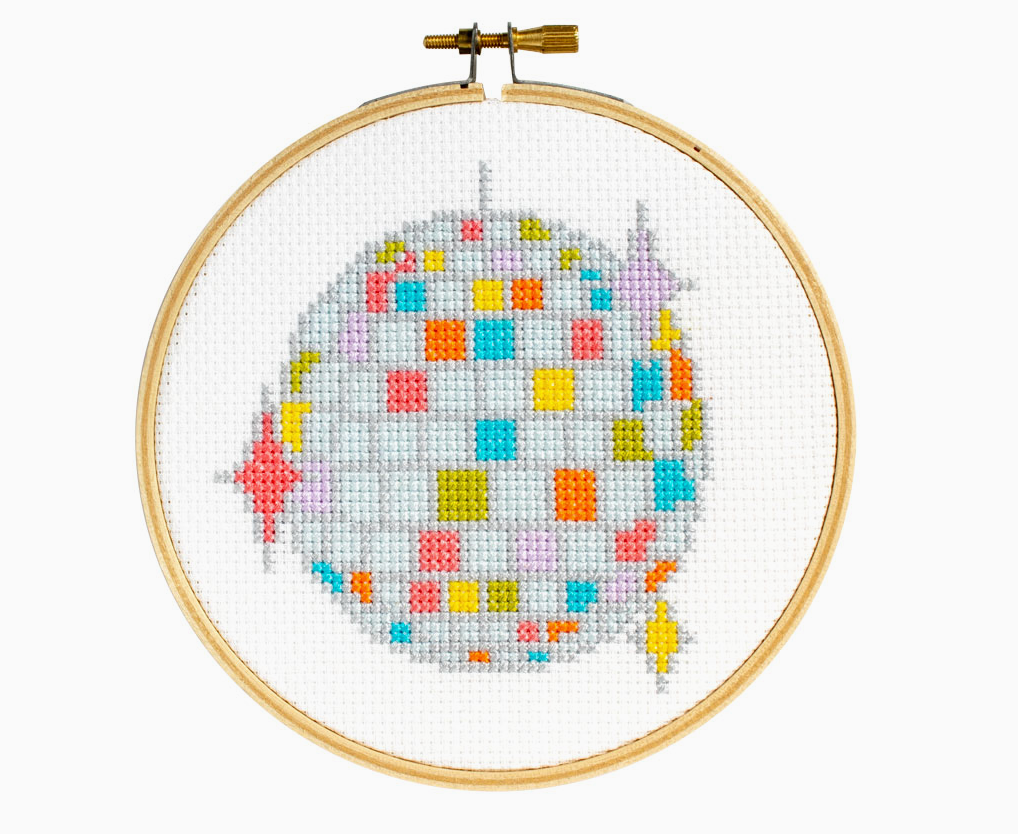 Disco Ball Cross Stitch Kit
