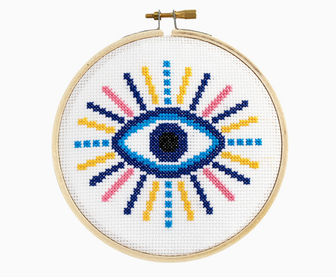 Evil Eye Cross Stitch Kit