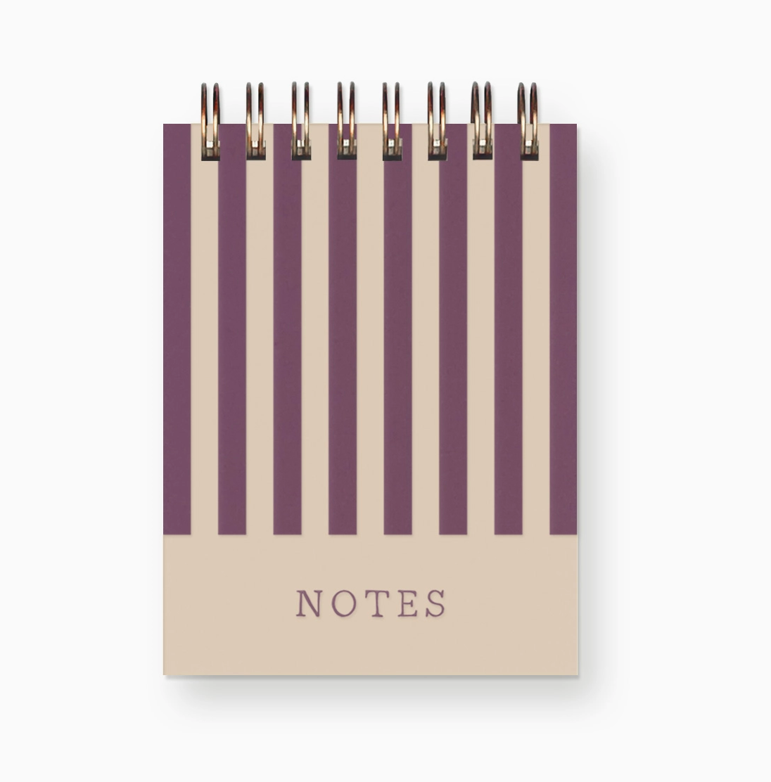 Notes Striped Mini Notebook