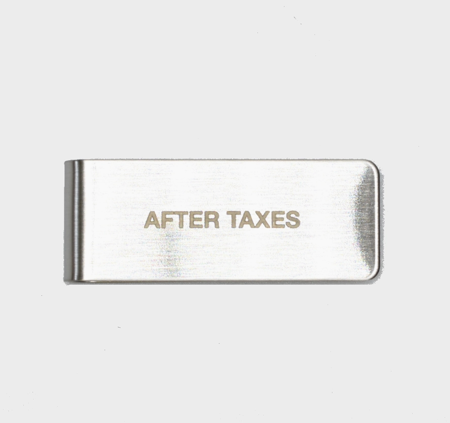 "After Taxes" Money Clip