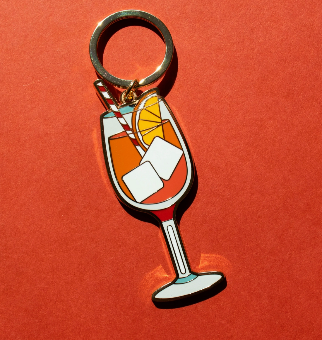 Aperol Spritz Keychain