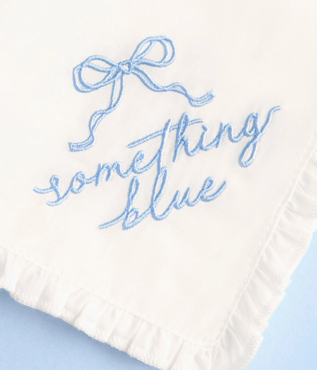 "Something Blue" Handkerchief