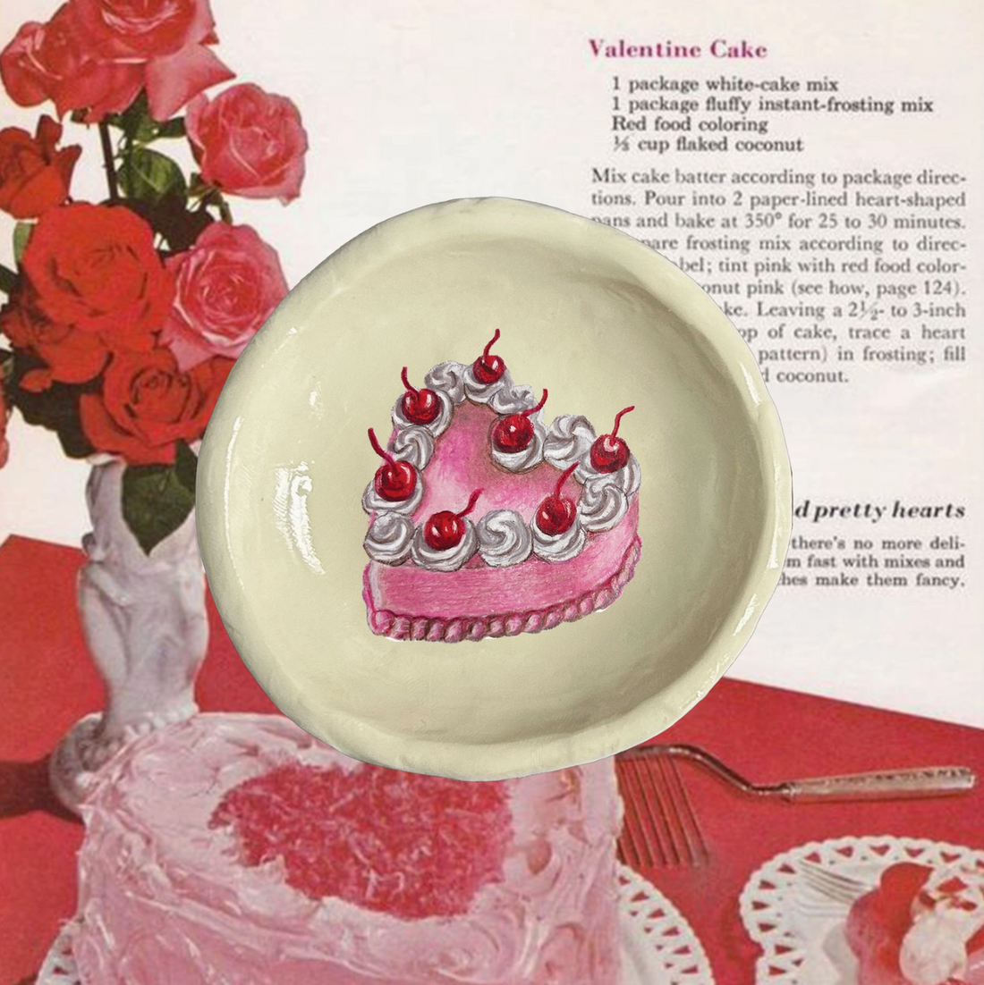 Heart Cake Ring Dish