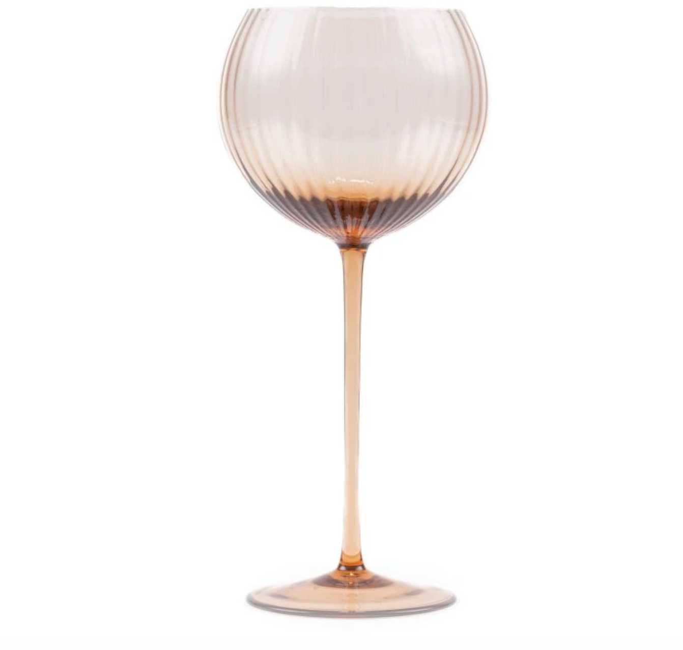 Set of 2 Lyon Red Wine Glasses in Brown