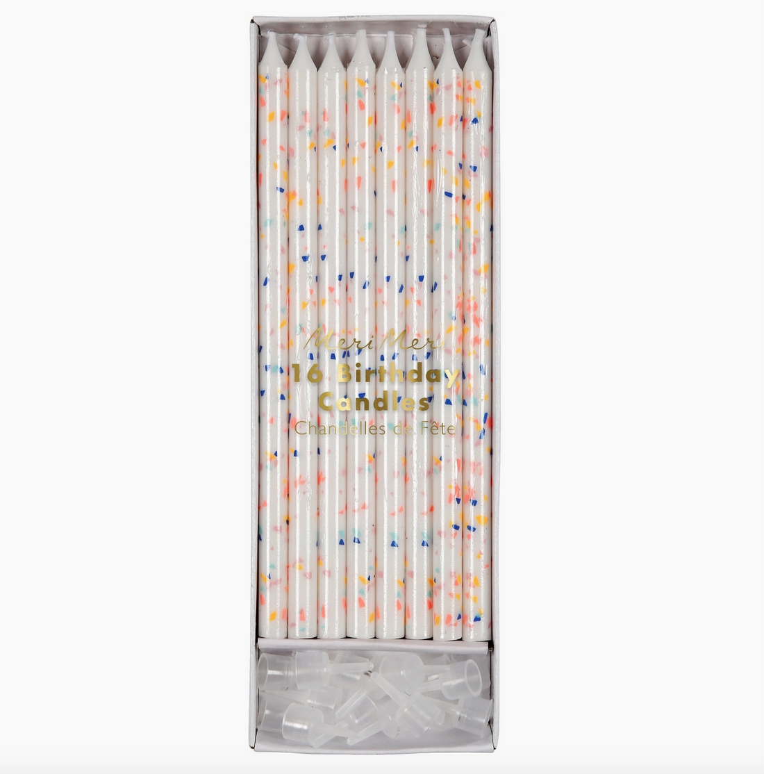 Neon Confetti Candles