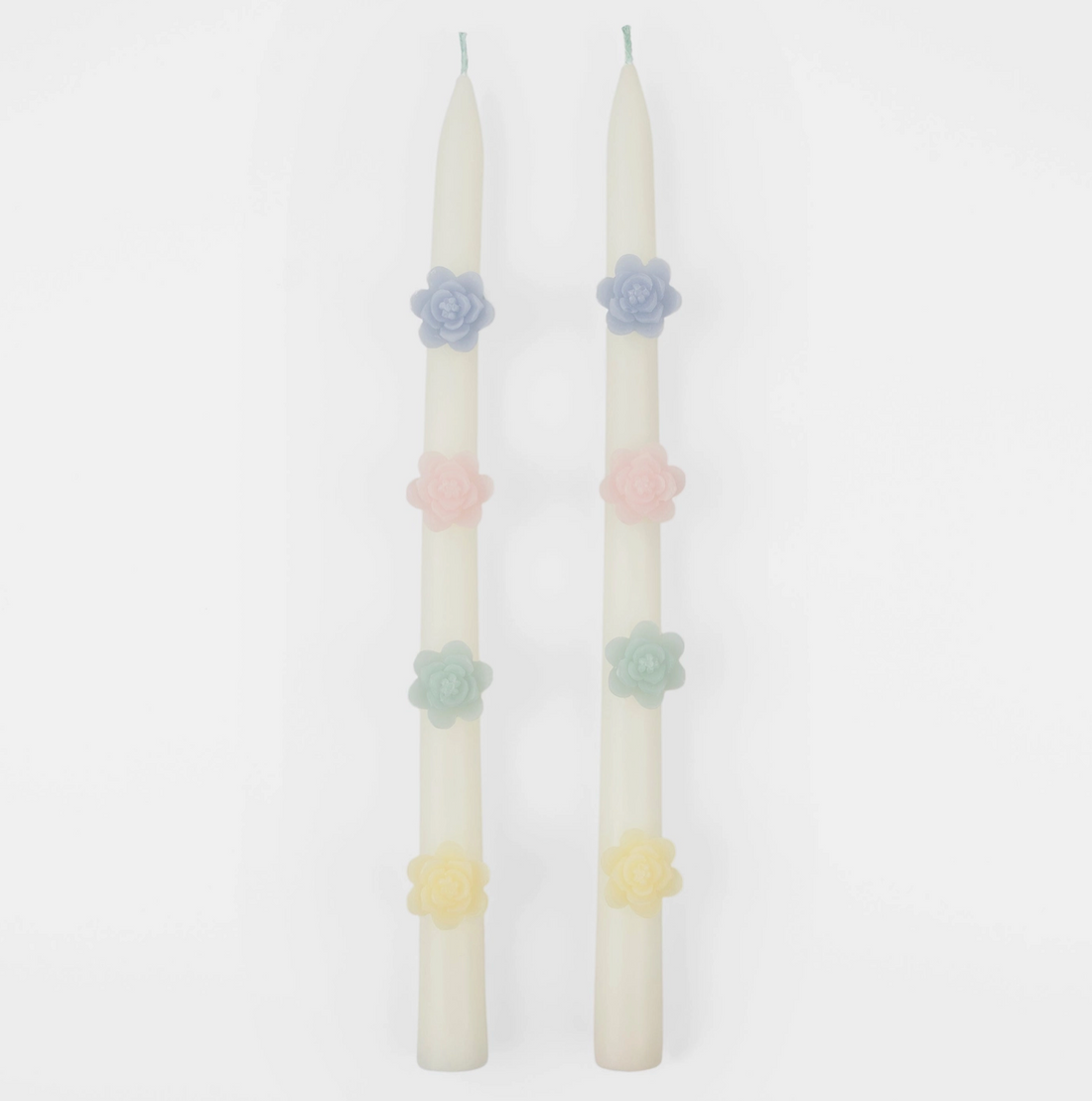 Pastel Flower Taper Candles