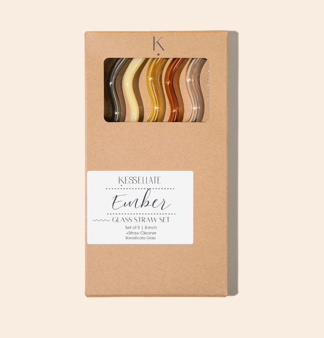 Ember Wavy Straw Set