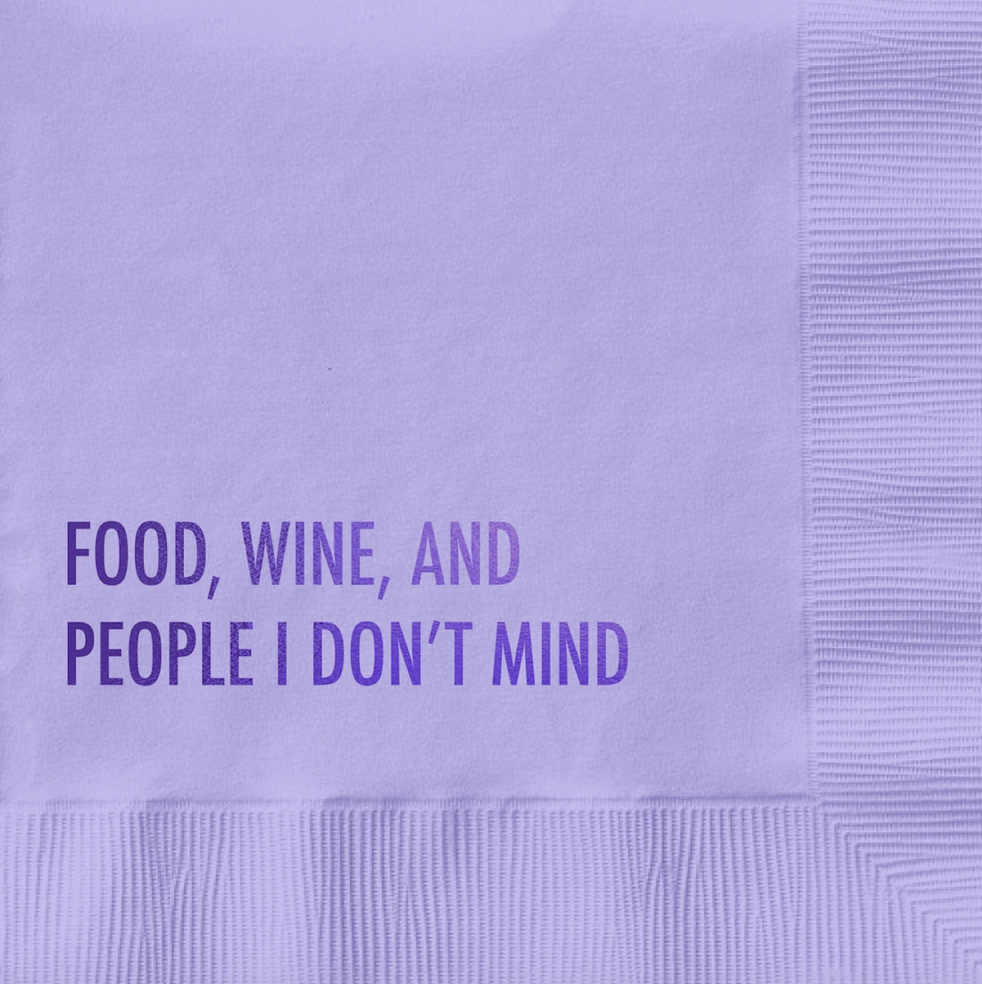 Food & Wine Cocktail Napkins