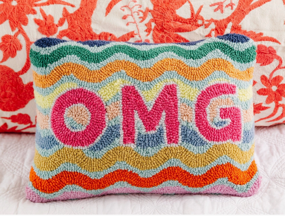 OMG Hooked Pillow