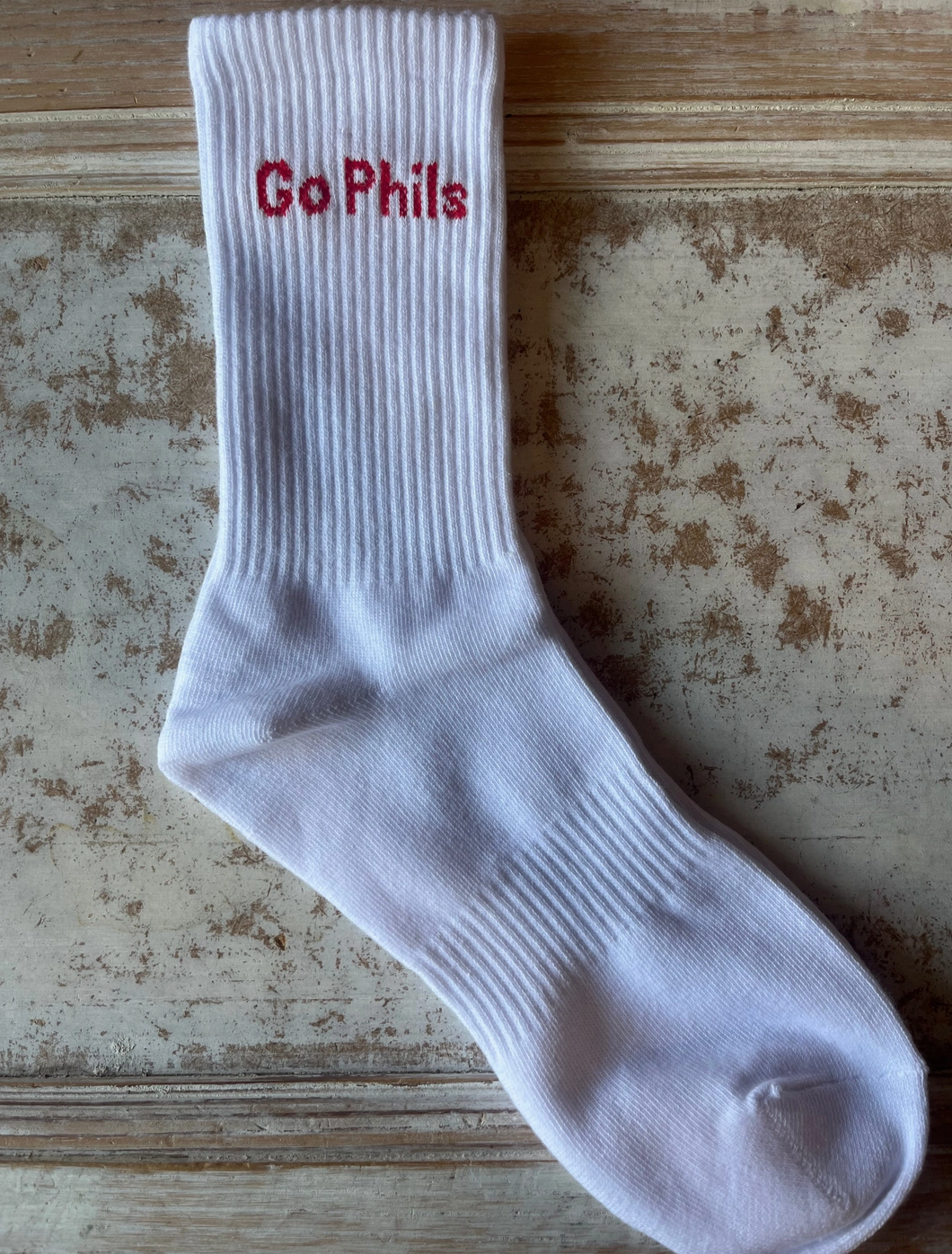 "Go Phils" Socks