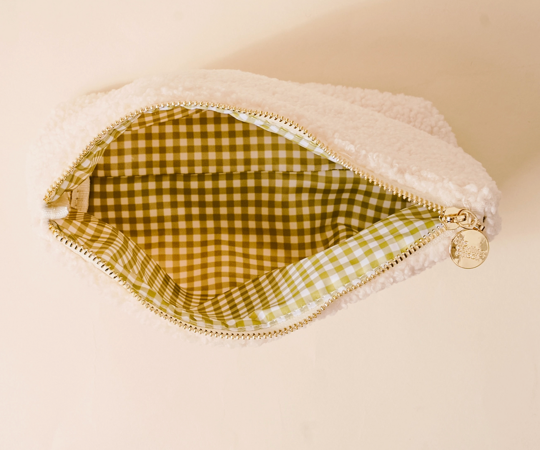 Apple & Pearls Teddy Pouch