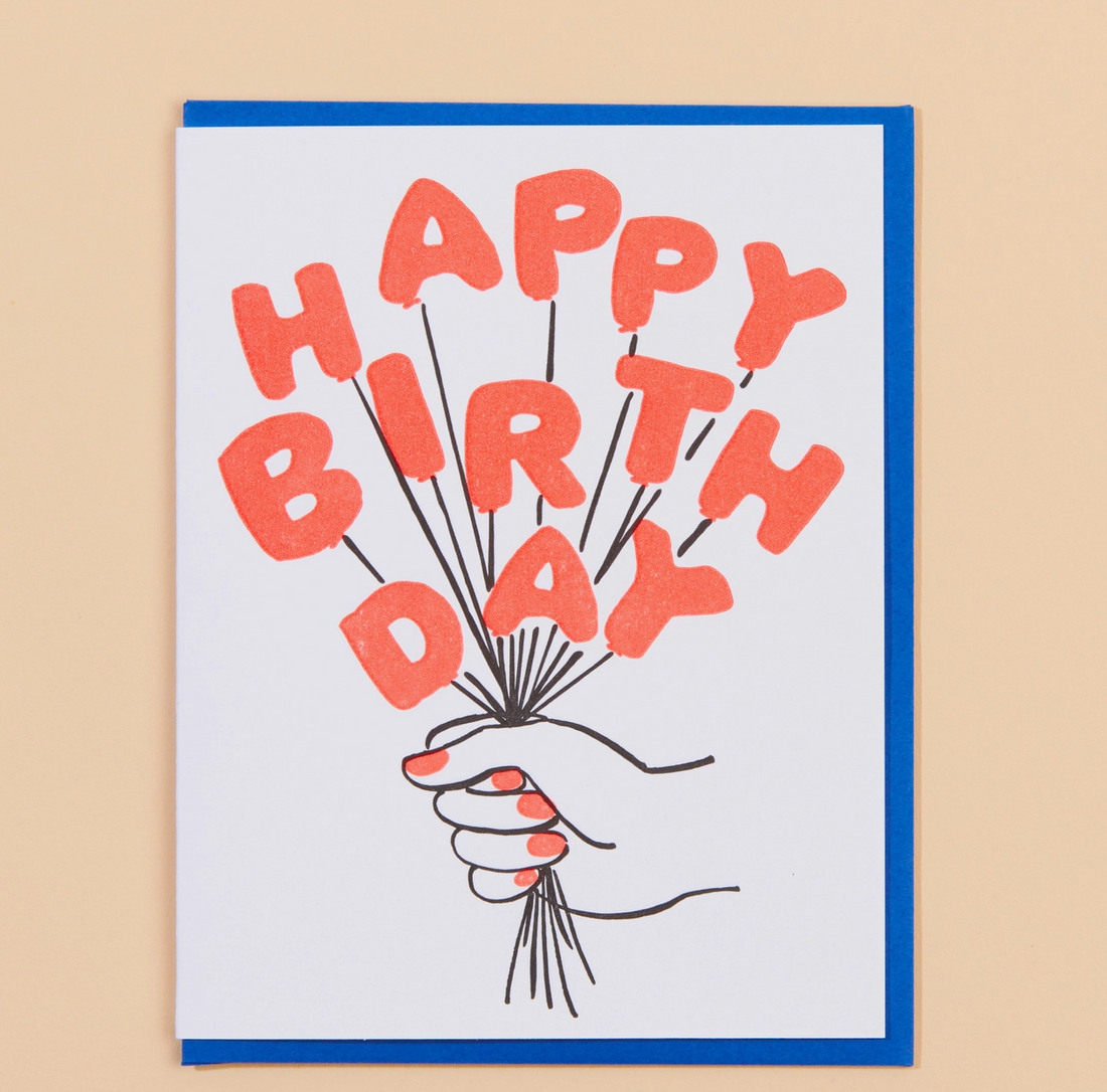 Birthday Balloons Card