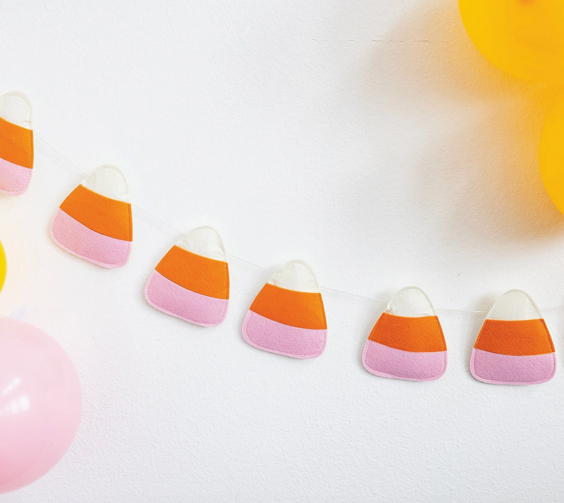 Candy Corn Felt Banner