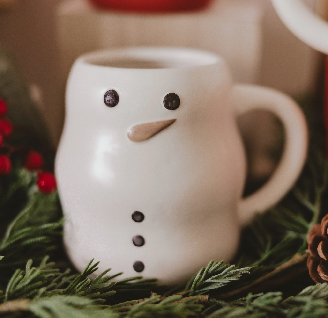 Snowman Figurine Mug