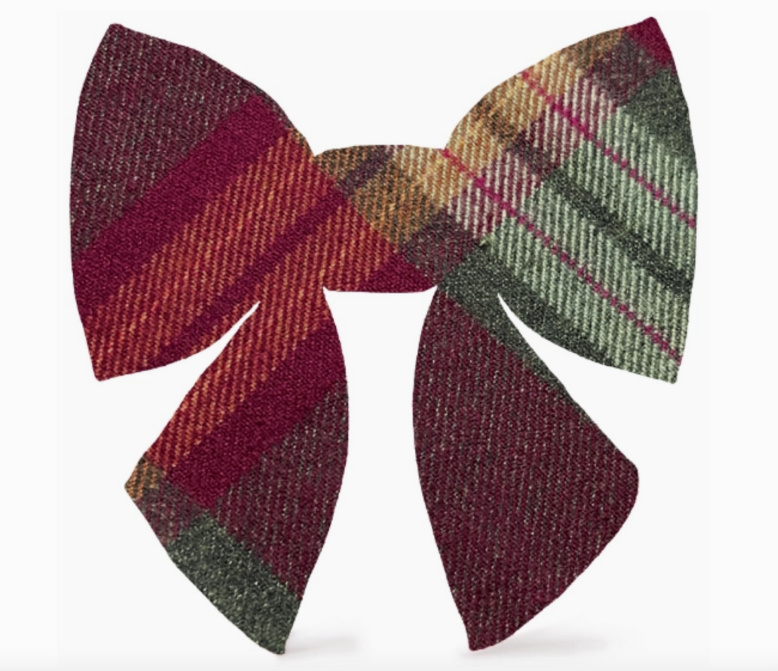 Orchard Flannel Lady Dog Bow