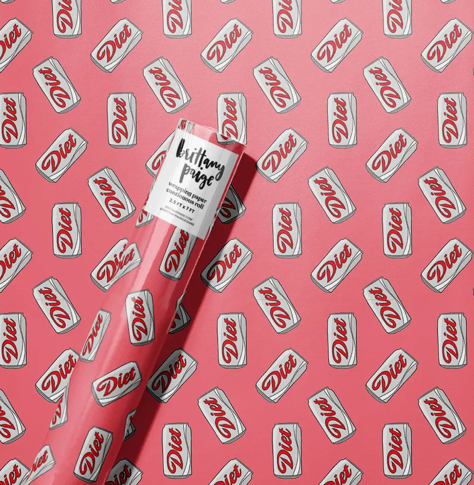 Diet Coke Wrapping Paper