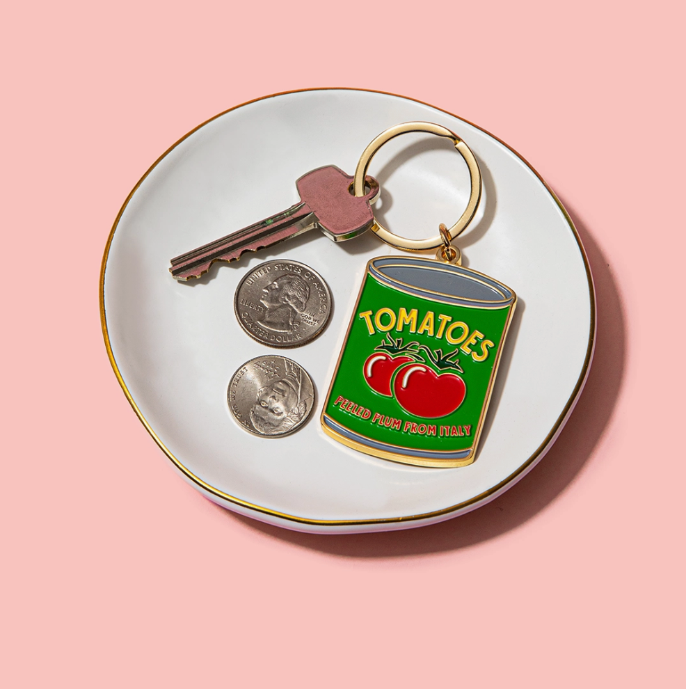 Tomato Can Keychain