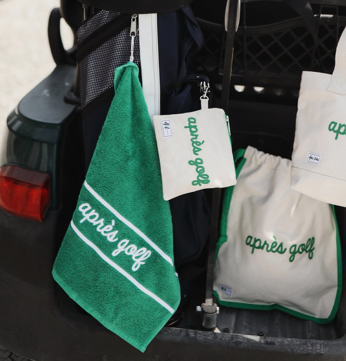 "Apres Golf" Embroidered Golf Towel