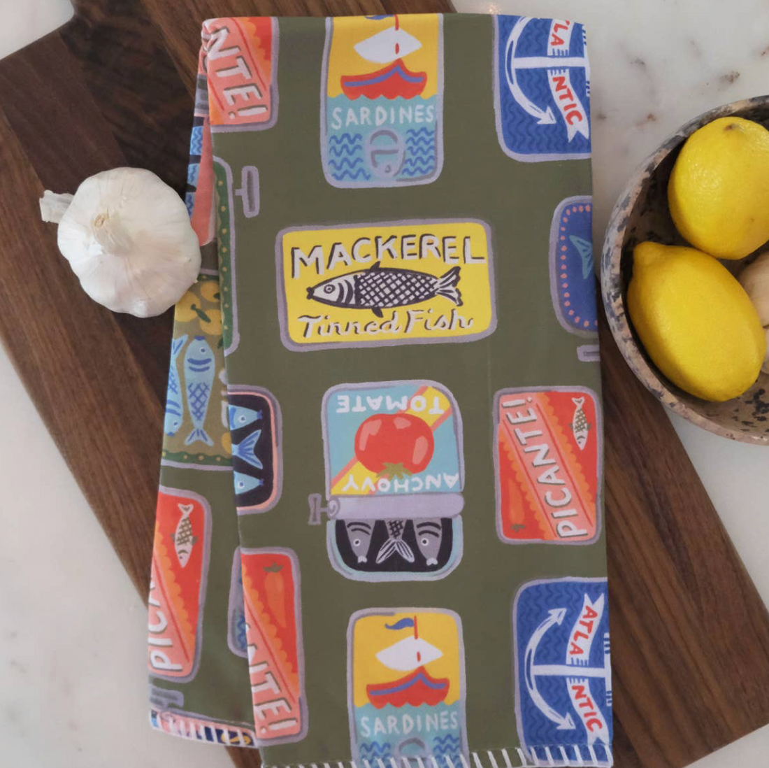 Tinned Fish Tea Towel
