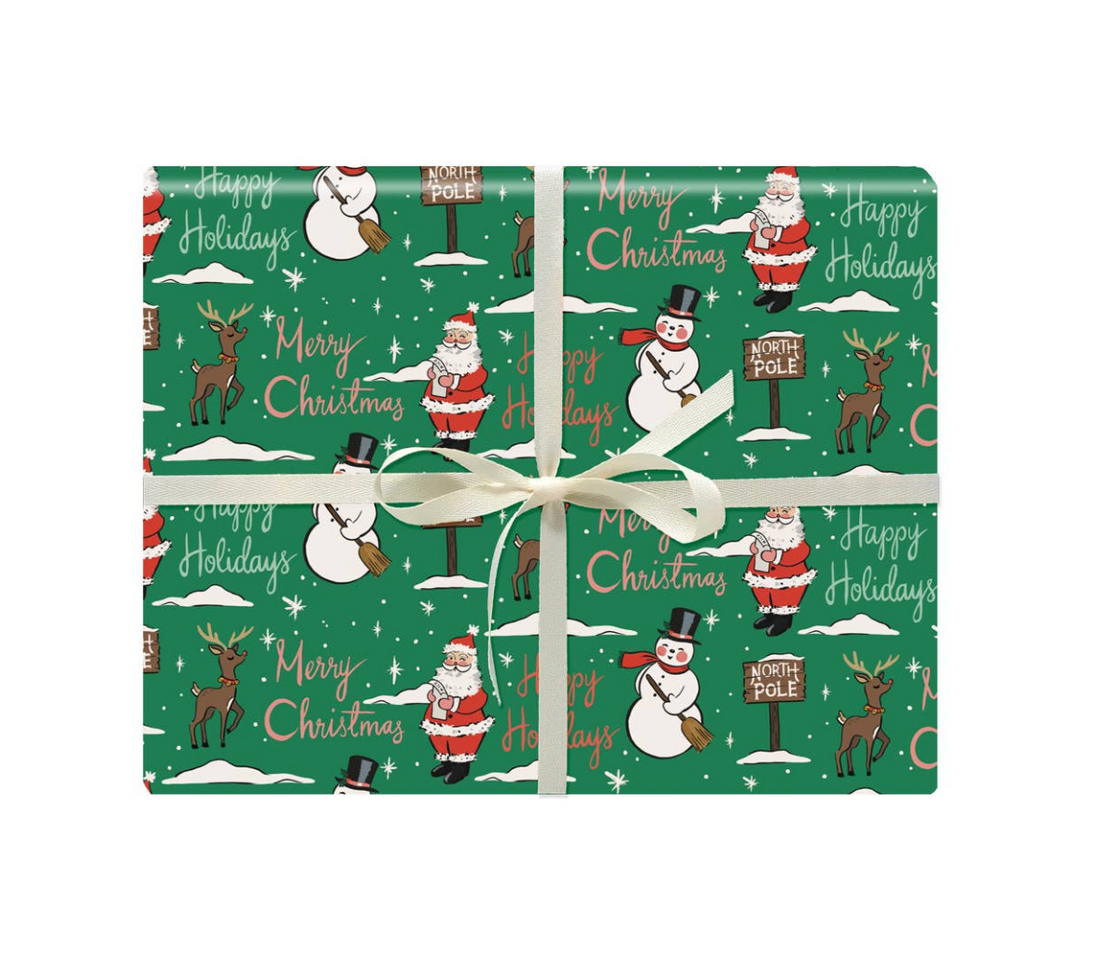 Retro Holiday Gift Wrap