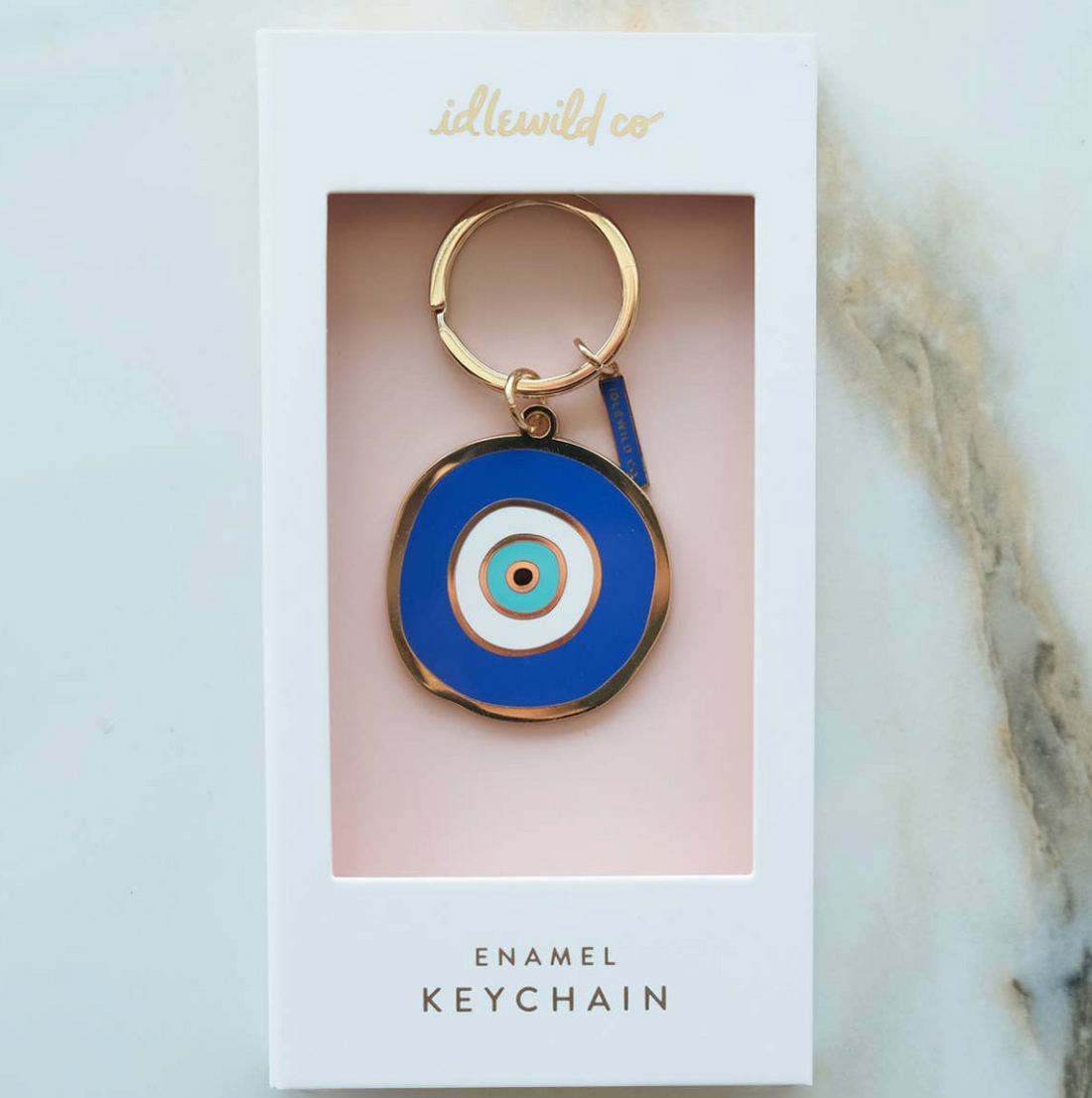 Evil Eye Enamel Keychain