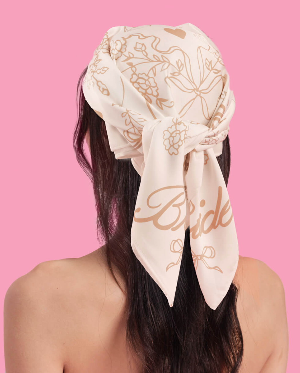 Beige Bride Headscarf