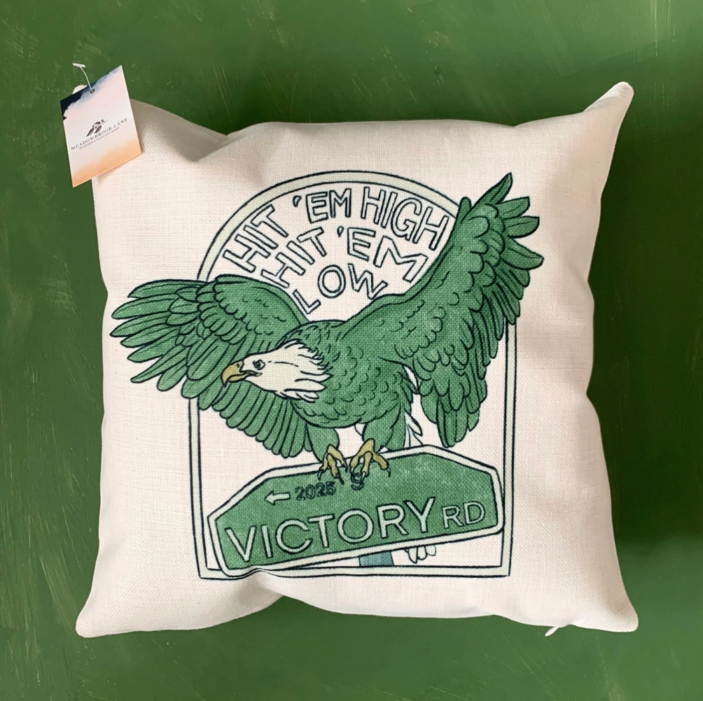 Hit Em High Eagle Inspired Pillow