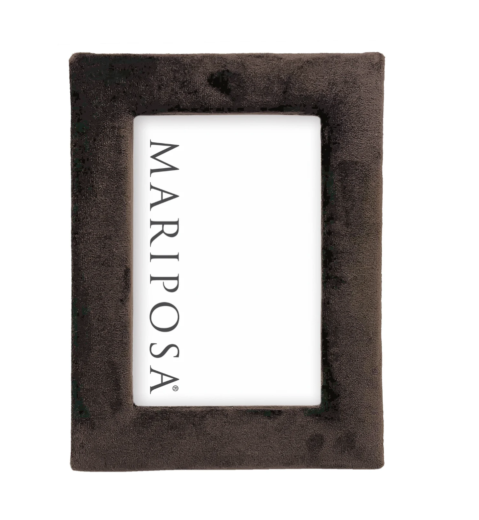 4x6 Chocolate Brown Velvet Frame