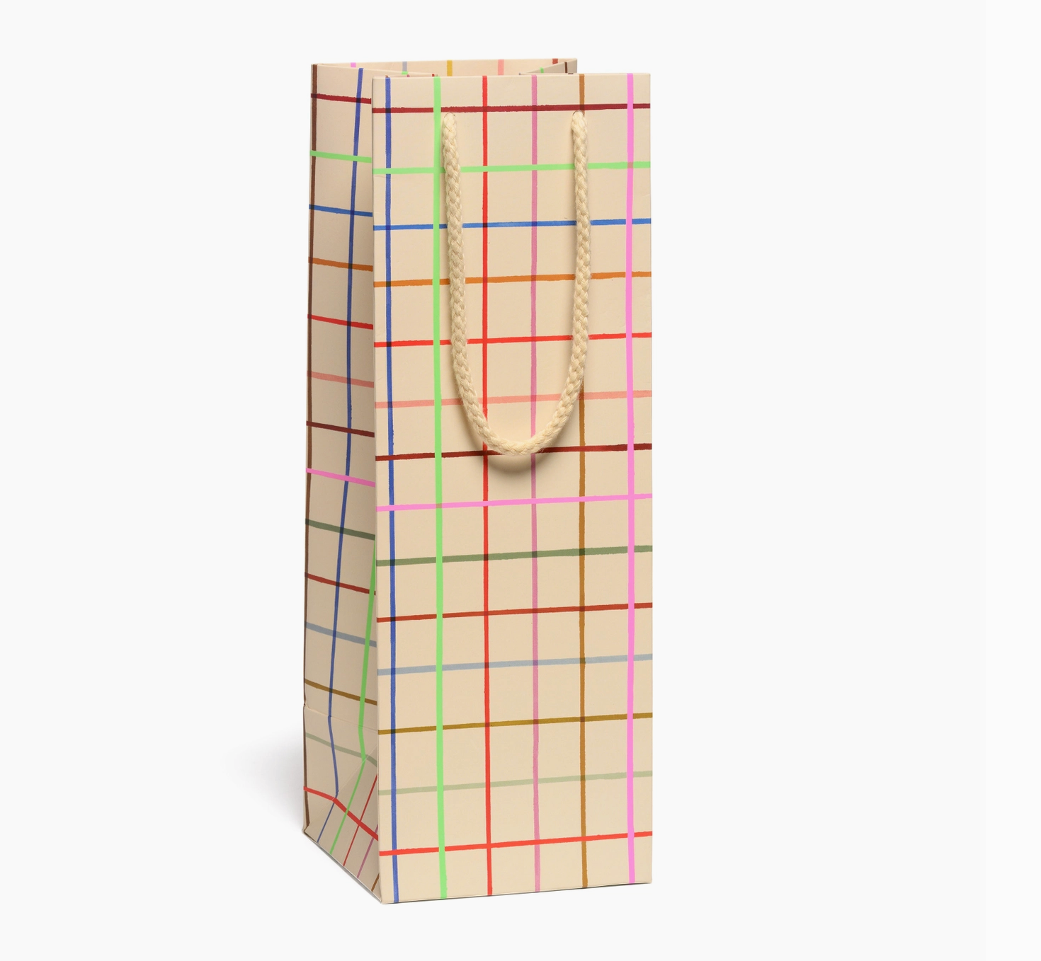 Colored Grid Booze Bag