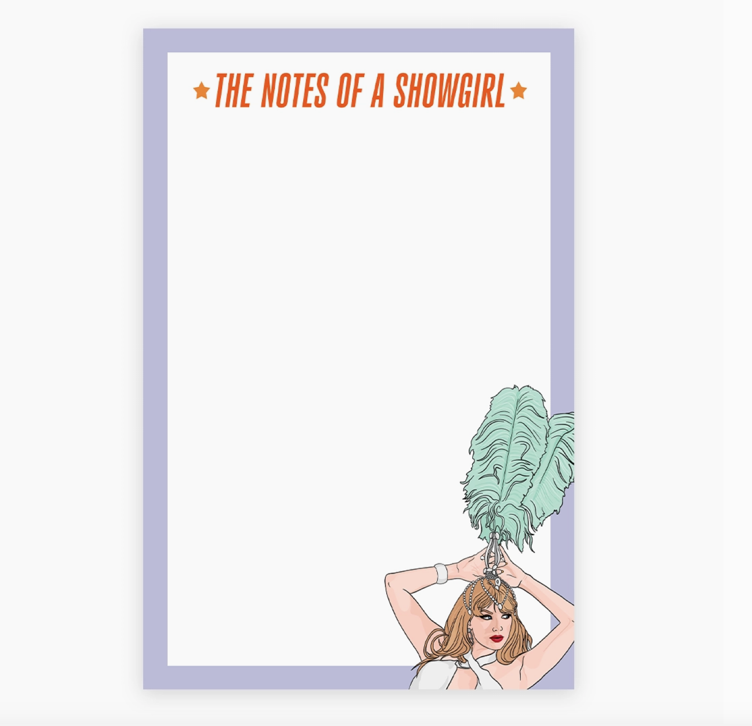 The Notes of a Showgirl Notepad