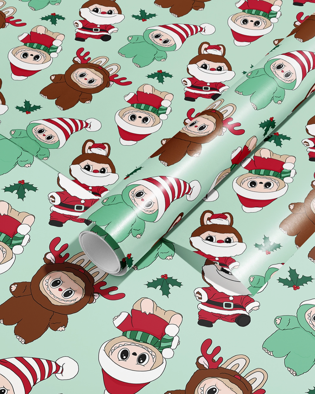 Labubu Holiday Wrapping Paper