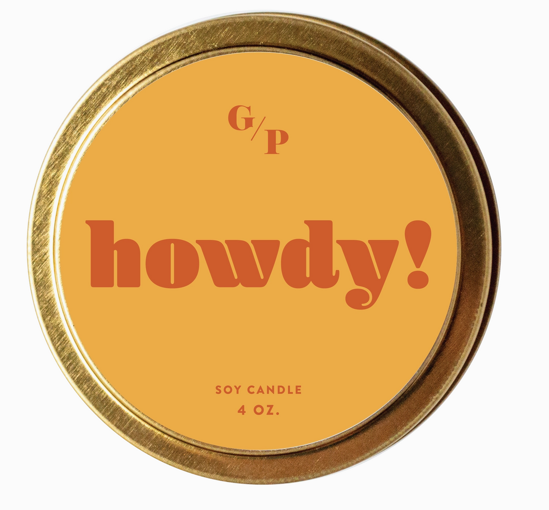 Howdy Candle Tin