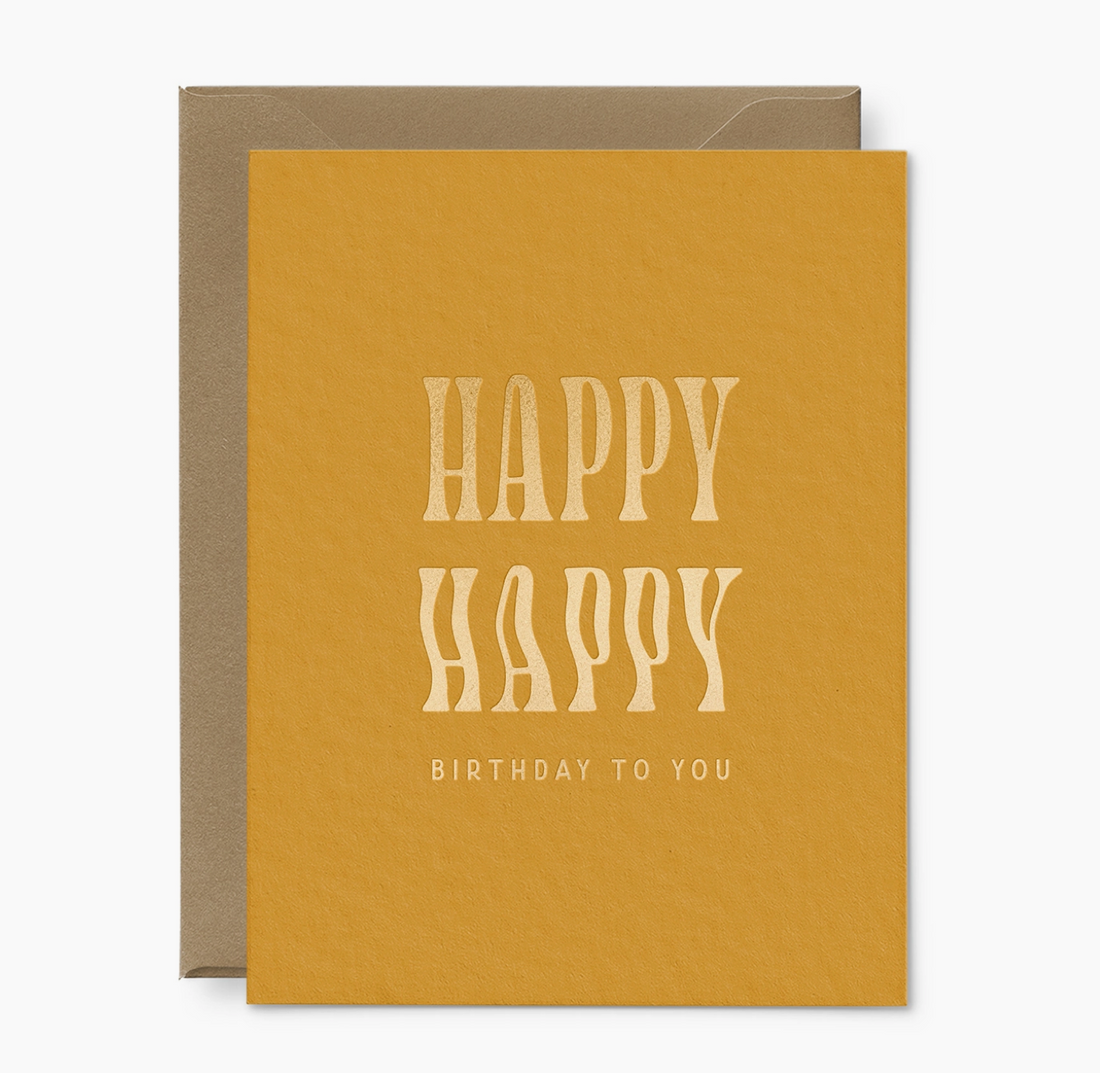 Happy Happy Birthday Card