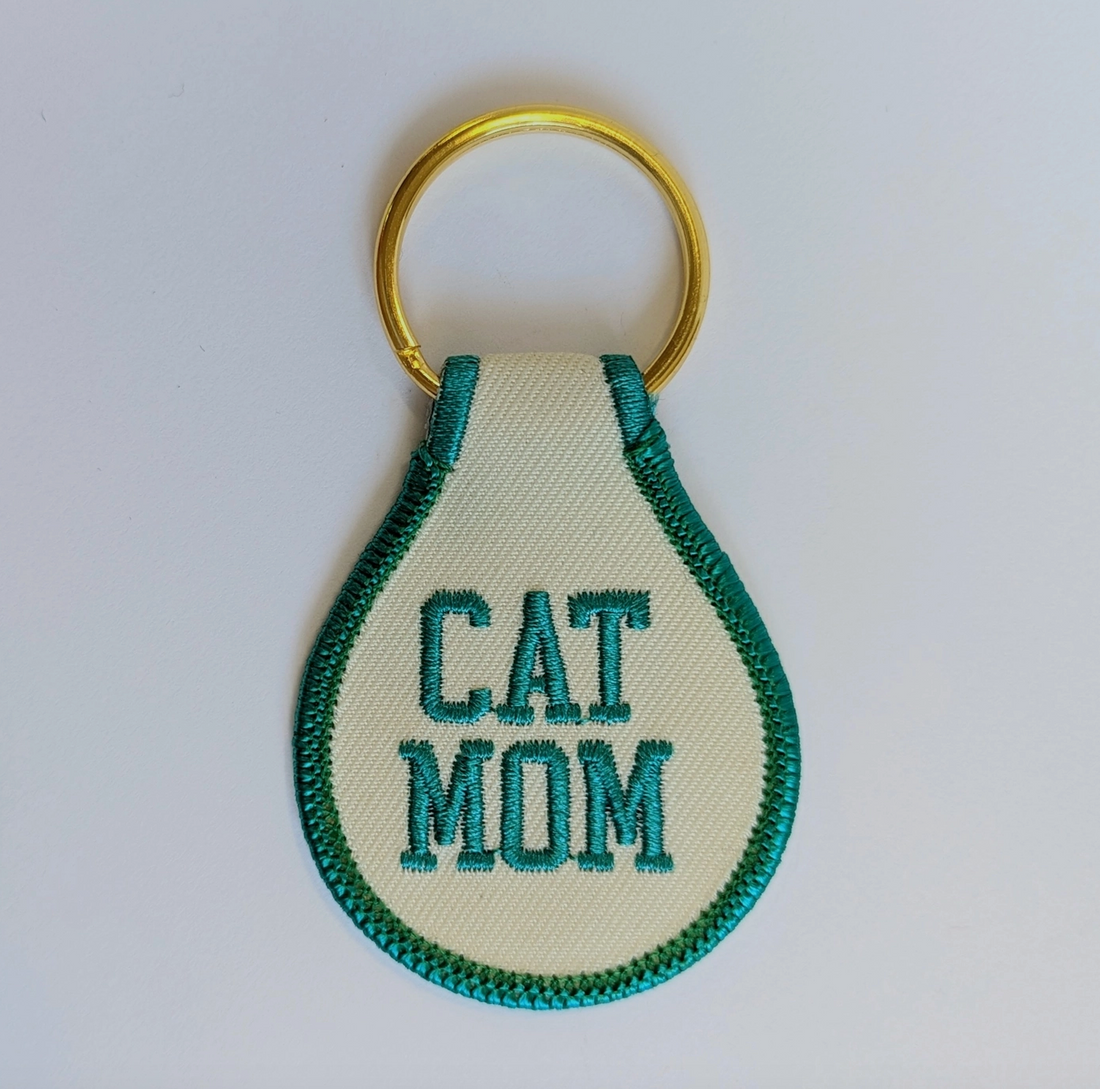 Cat Mom Key Tag