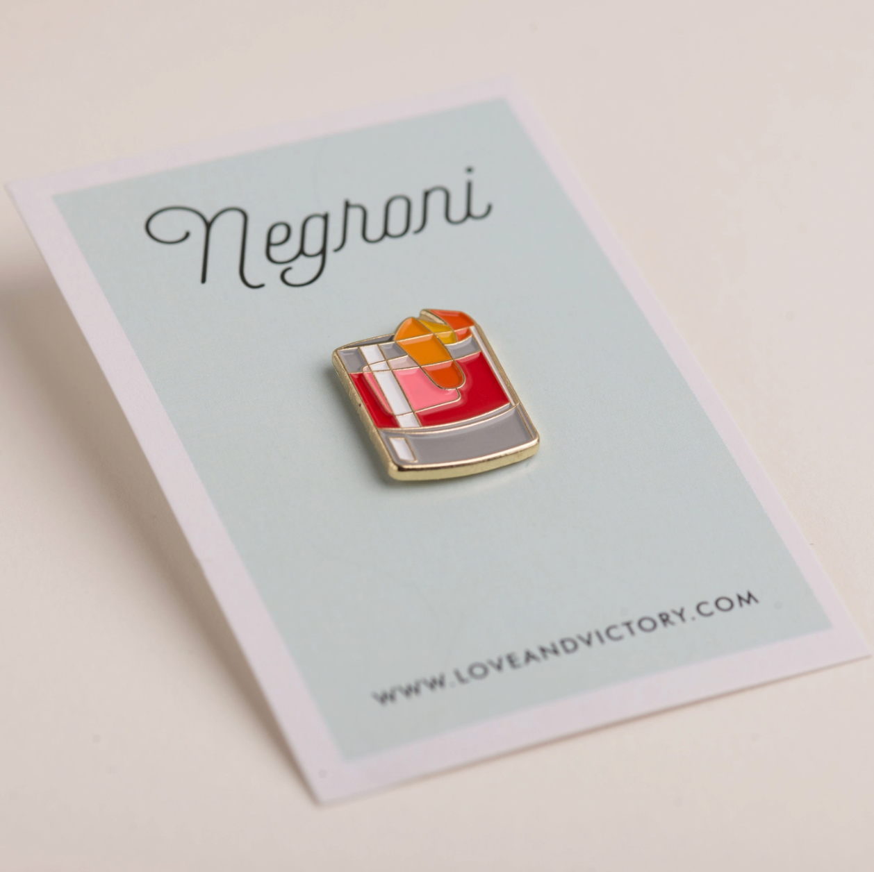 Negroni Enamel Pin