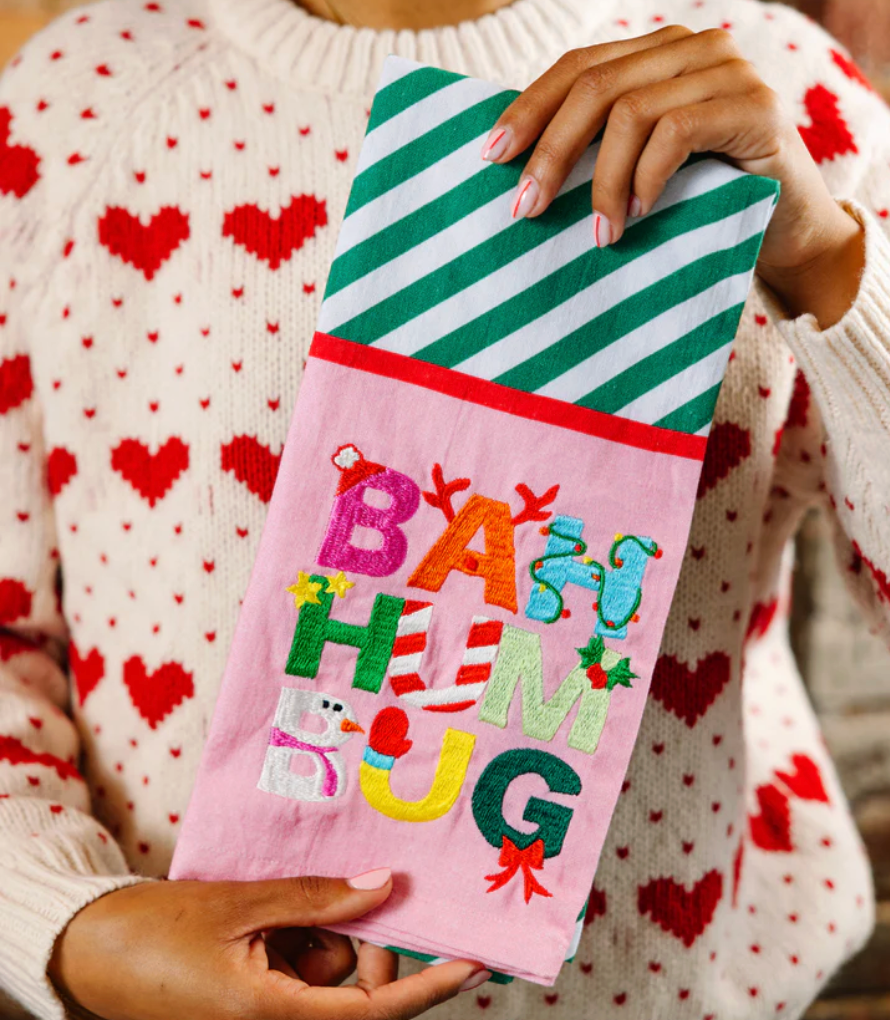 Bah Humbug Dish Towel