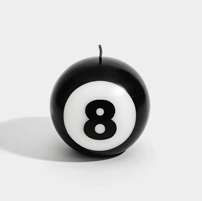 Magic 8 Ball Wax Candle