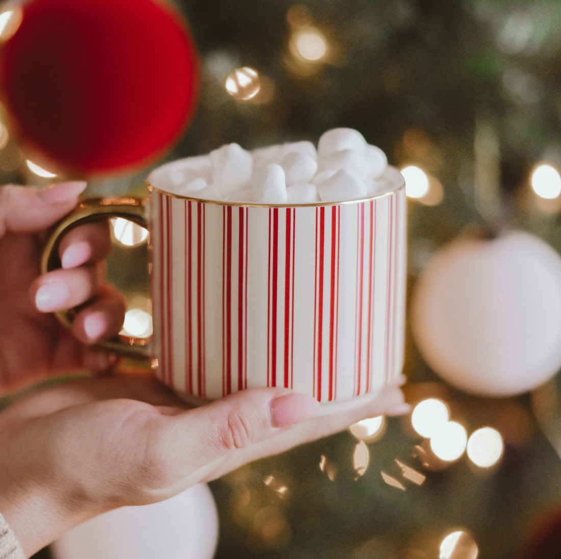 Red Stripe Coffee Mug