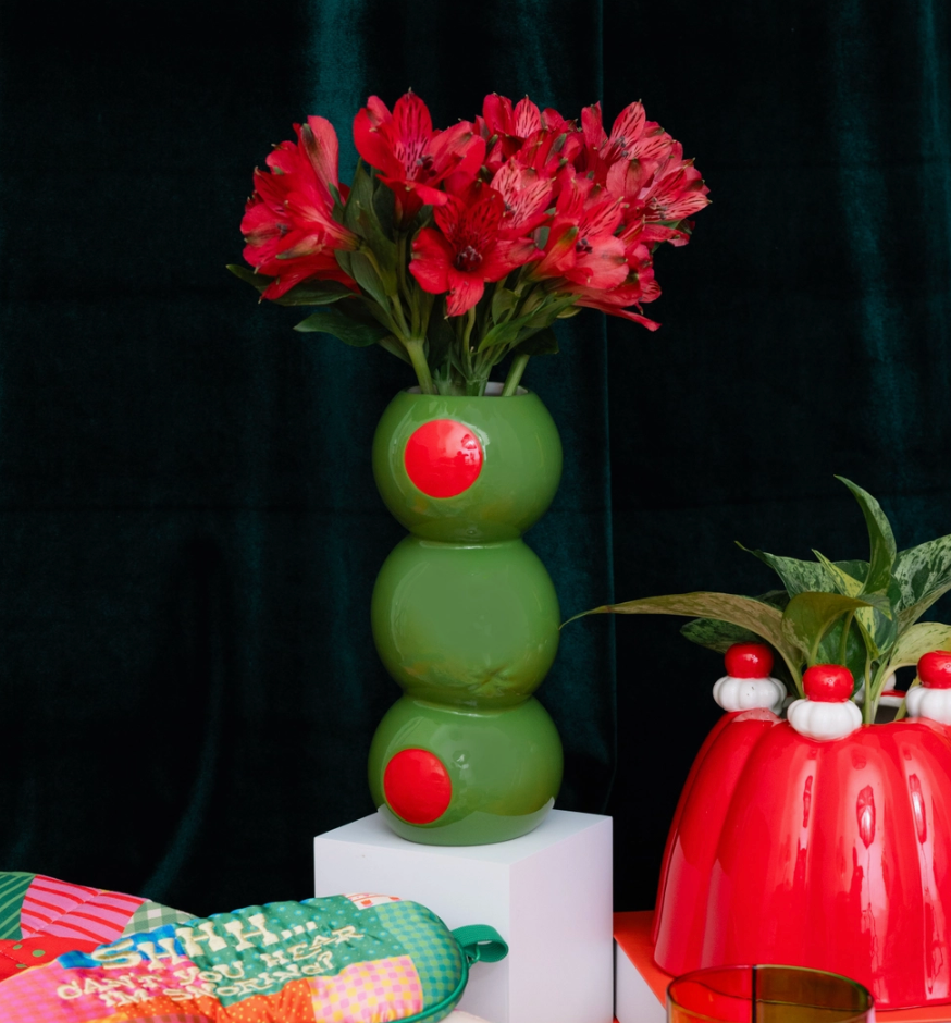 Martini Olive Ceramic Vase