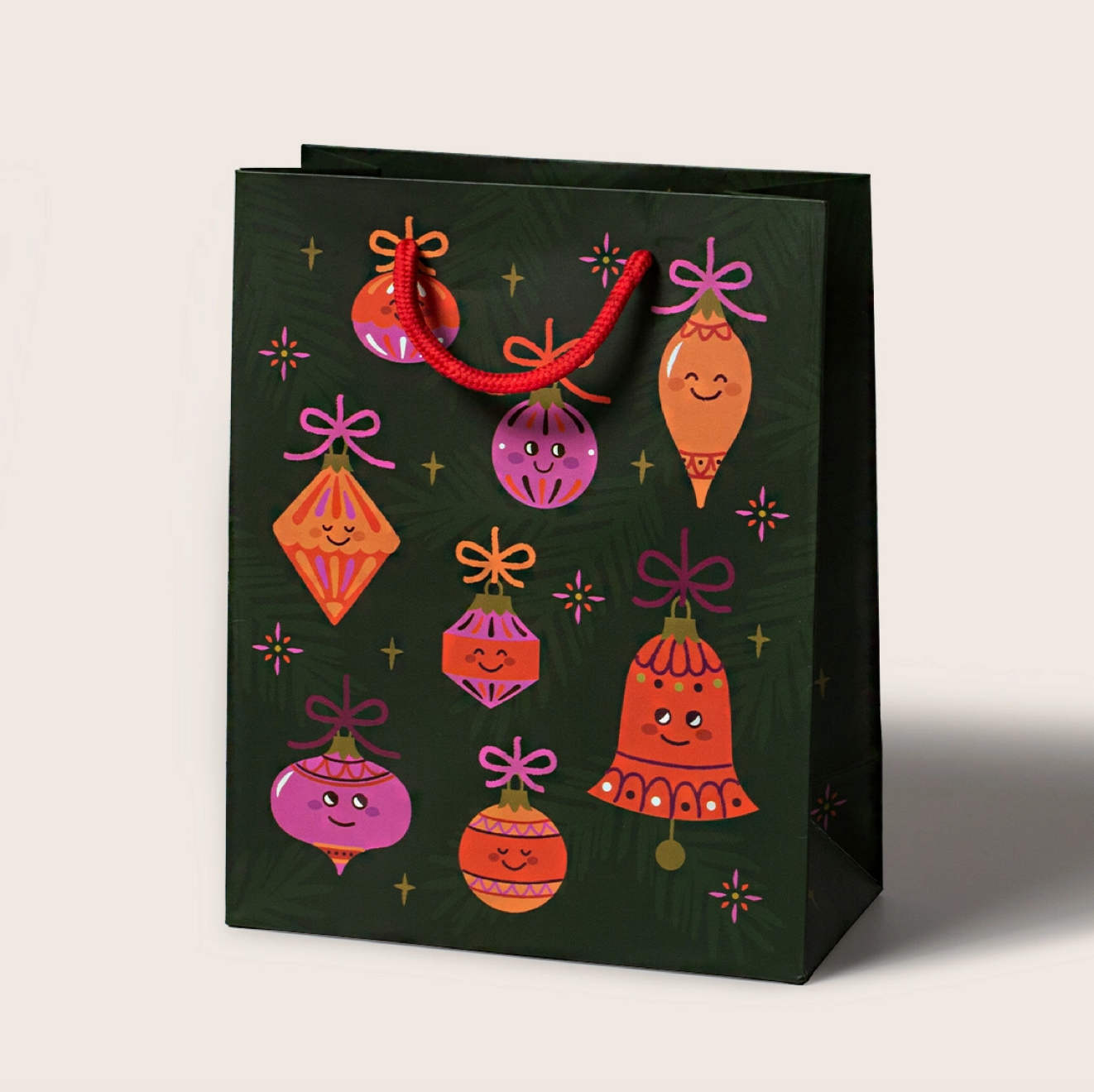 Smiling Ornaments Gift Bag